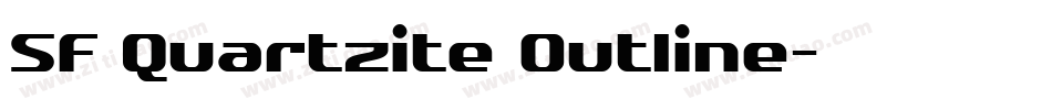 SF Quartzite Outline字体转换